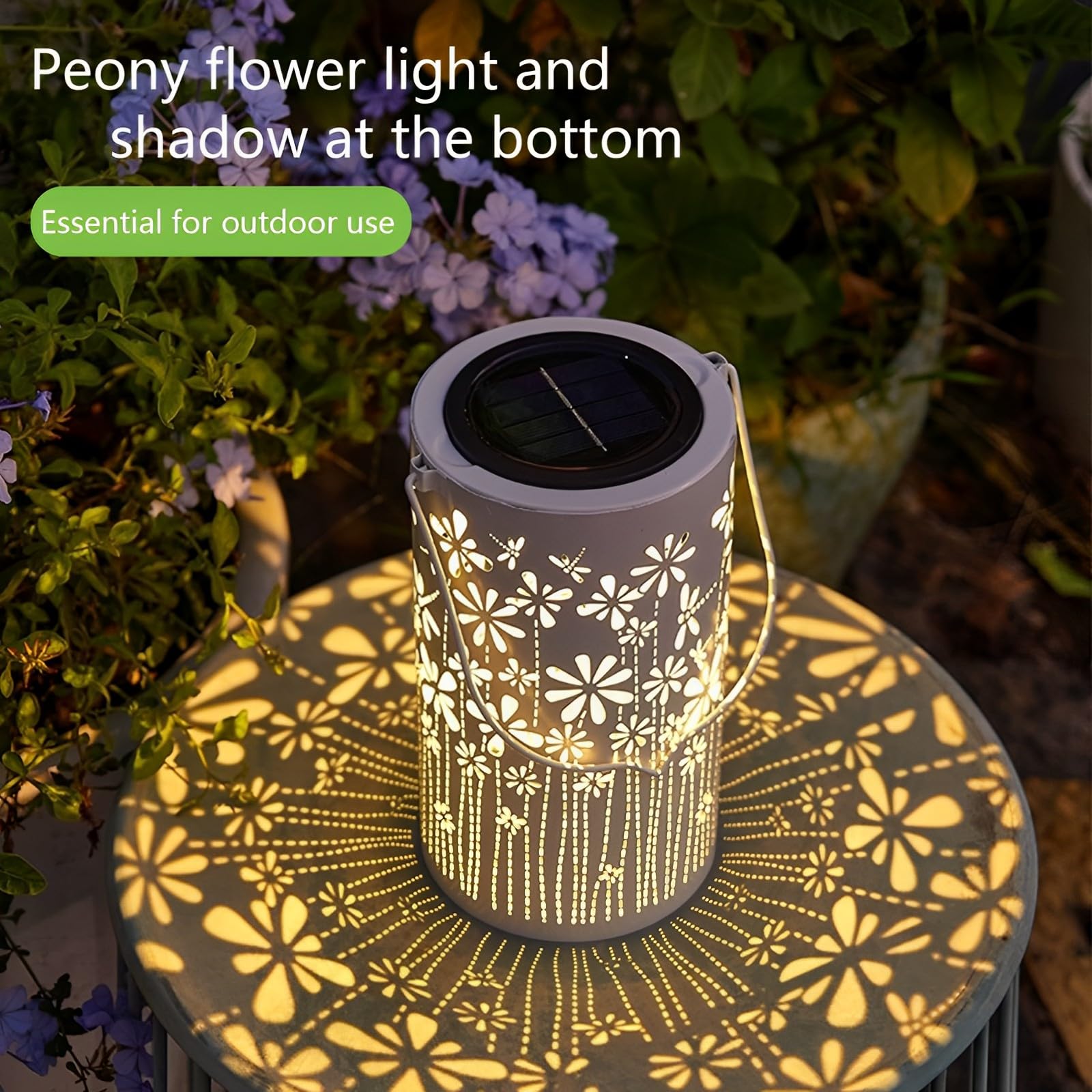 Solar Powered Outdoor Lantern Lights - Waterproof Hanging Garden & Patio Decor for Birthday Gifts (Women/Men/Dad) - Perfect for Backyards, Lawns, Pathways & Outdoor Parties