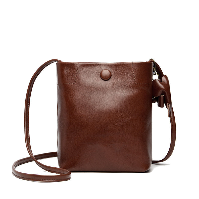 Genuine Leather Mini Crossbody Shoulder Bag for Women - Perfect for Everyday Use, Travel, and Casual Outings
