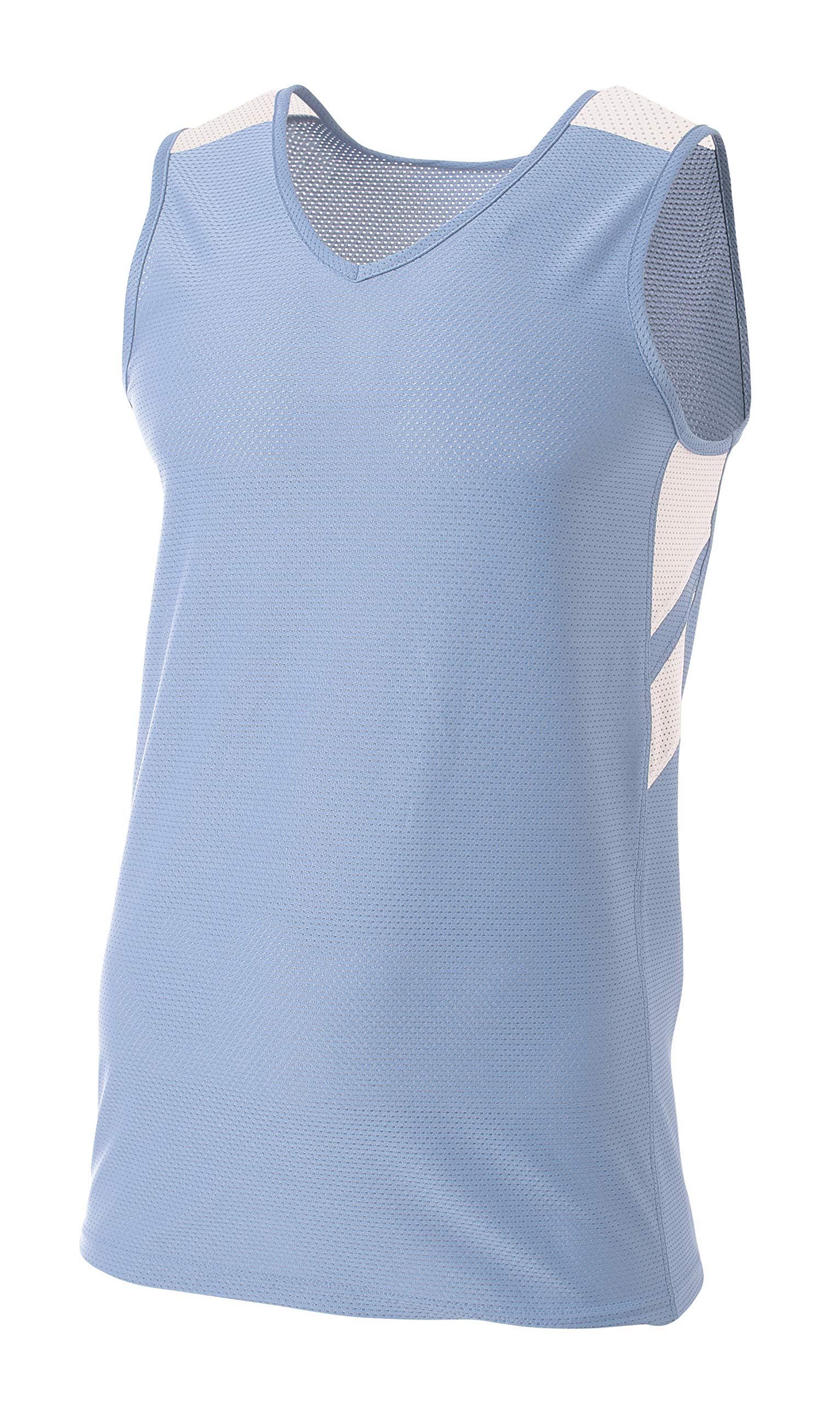 Nike A4 Fast Break Basketball Jersey - Light Blue & White - Size XL - Perfect for Games, Practice & Fan Apparel