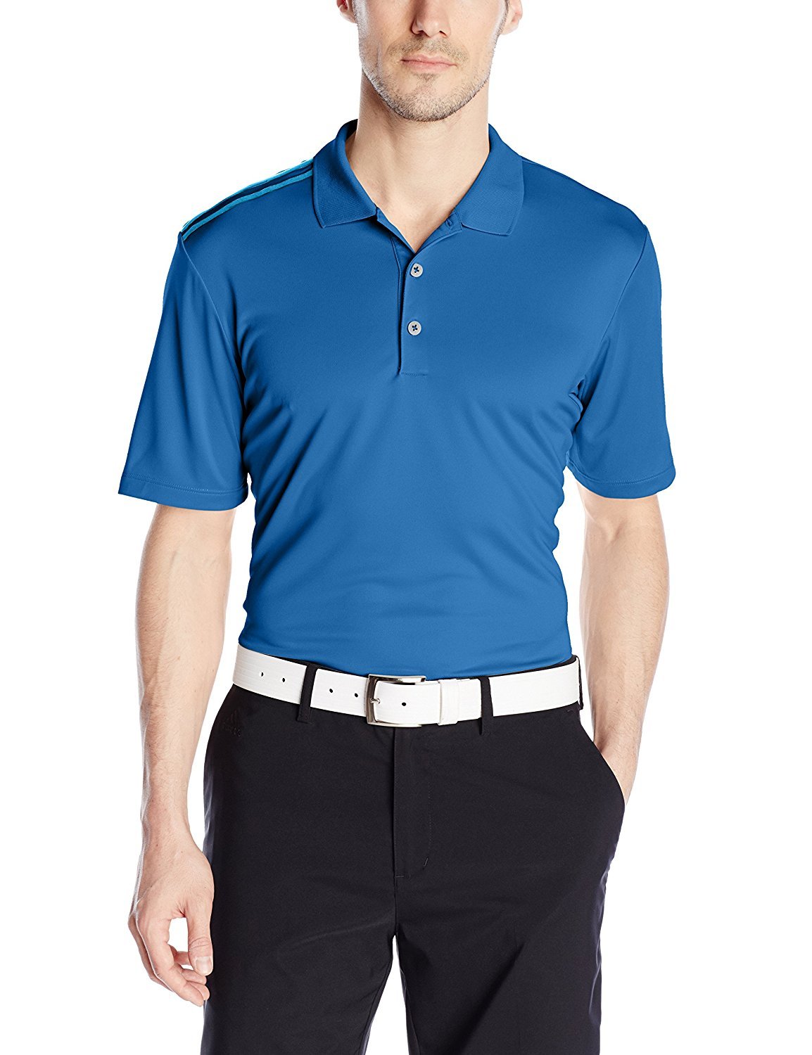 Adidas Golf Men's Climacool 3-Stripes Performance Polo Shirt - Moisture-Wicking & Breathable for Hot Weather Golfing