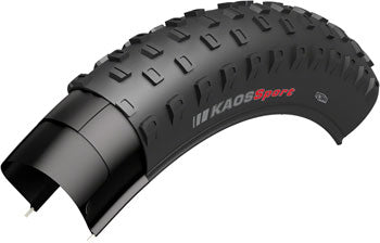 Kenda Kaos Sport Bike Tire - 20 x 2.8 Inch Clincher Wire Bead, 35 TPI, Black - Perfect for Mountain Biking, BMX & Off-Road Cycling Adventures