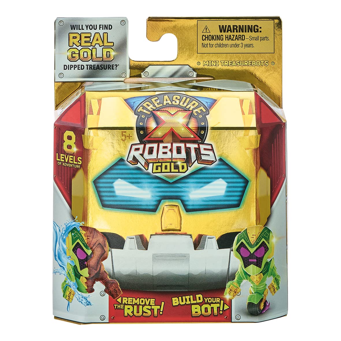 COBI TREASUREX Mini Robot Gold - Collectible Building Blocks Toy for Kids | STEM Educational Gift for Boys & Girls | Perfect for Birthday Parties & Creative Play