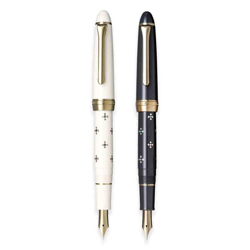 Sailor Fountain Pen Classic Ko Floret Dot SV - Premium Japanese Writing Instrument for Calligraphy & Elegant Note Taking