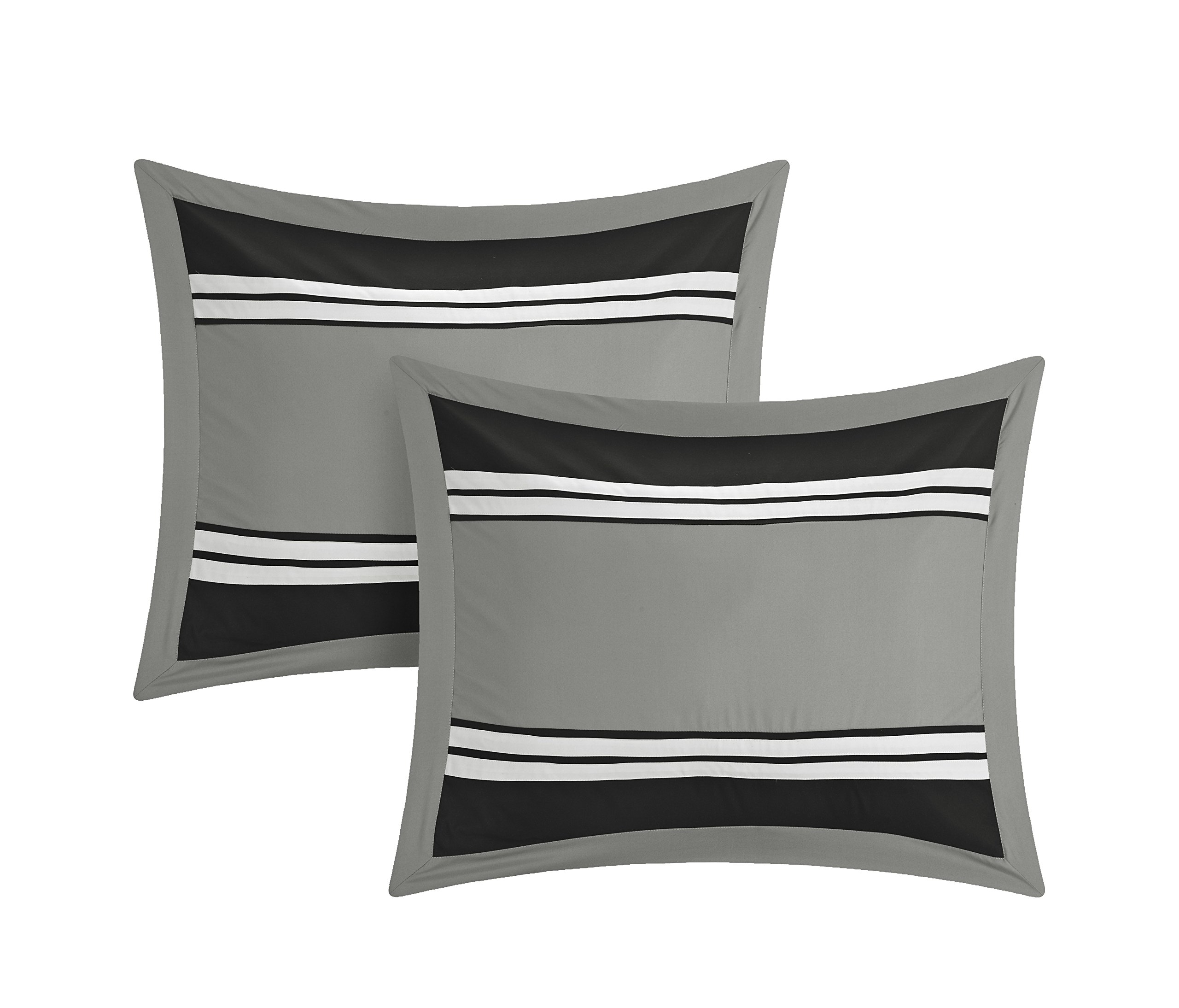 Chic Home 10-Piece Falcon King Size Comforter Set in Black - Luxury Bedding for Master Bedroom & Guest Room Decor