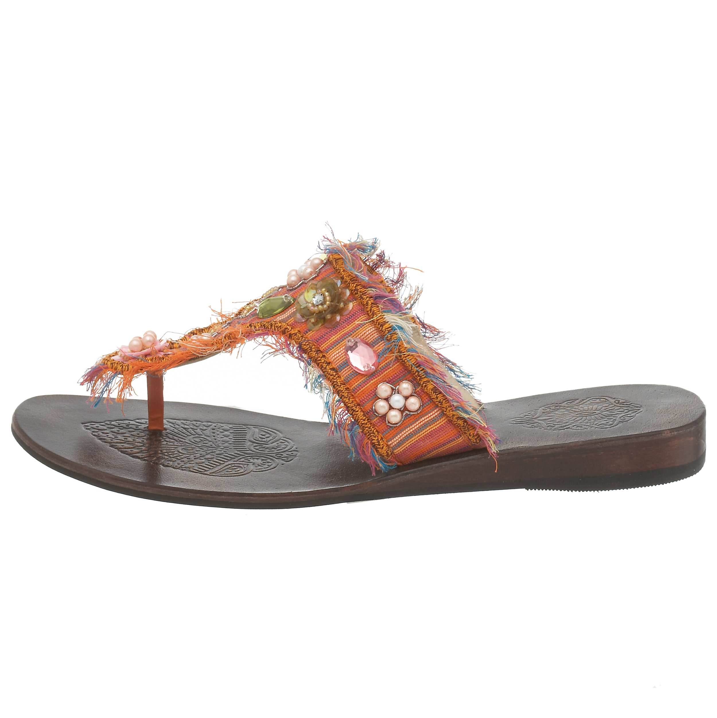 Naughty Monkey Women's Billie Jean Flower Thong Sandals - Comfortable Summer Flip Flops for Beach, Pool, and Casual Wear