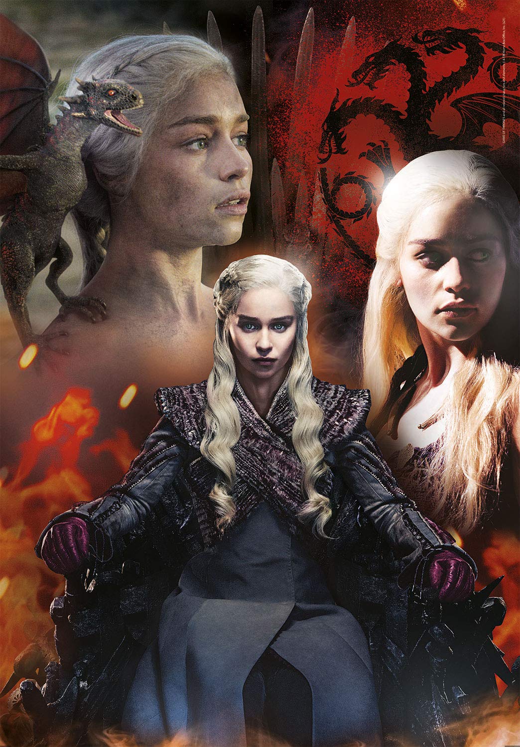 Clementoni Game of Thrones 250-Piece Puzzle for Adults - Characters from the Series (29057) | Perfect for GOT Fans, Home Decor & Relaxation