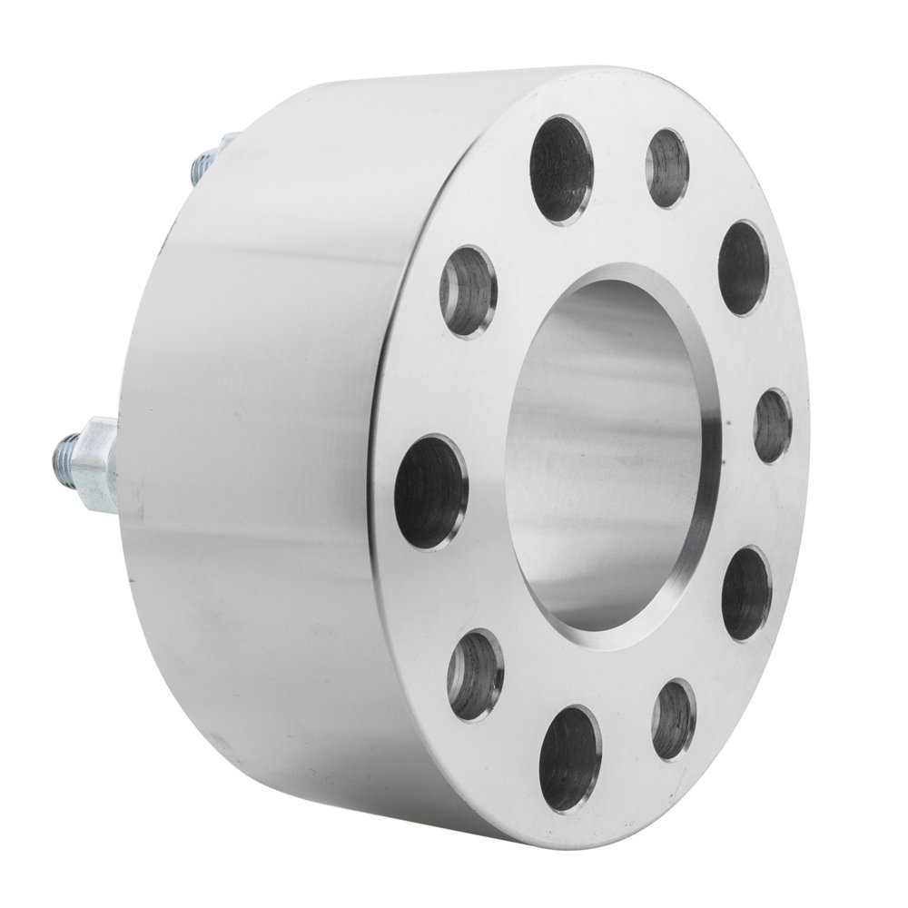 TRIBLE SIX 2Pcs 2.5'' Wheel Spacers Adapter 5x4.75 Hub Centric 5 Lug Silver - Compatible with 1979-1985 Riviera, Eldorado, 1984-2006 & 2008-2009 Corvette, 1983-1994 S10 Blazer, 1991-2001 Jimmy - Perfect for Off-Road, Custom Wheels & Performance Upgrades