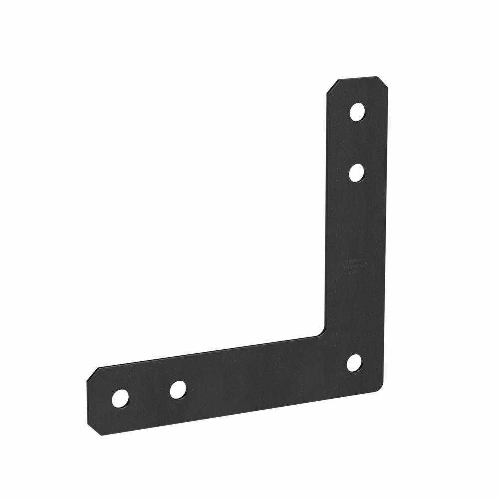 Simpson Strong Tie 1212HLPC-5 7-Gauge Heavy Duty L Strap Connector, 12-Inch Beam-to-Column Tie, Powder-Coated for Corrosion Resistance - Perfect for Wood Framing, Deck Building & Structural Reinforcement Projects