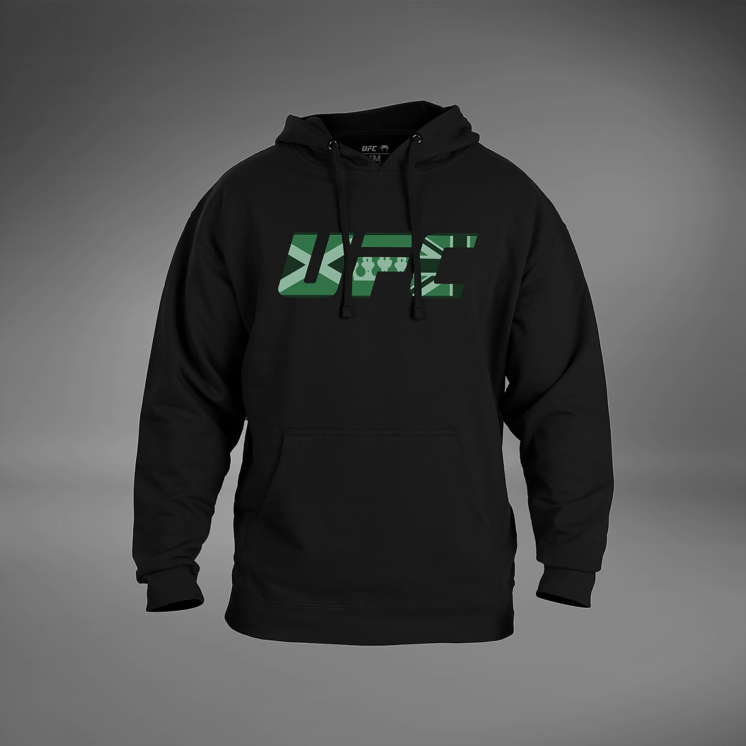 Men's UFC Unrivaled by Venum Black Leon Edwards Hoodie - Official MMA Training & Streetwear Sweatshirt for Fight Fans