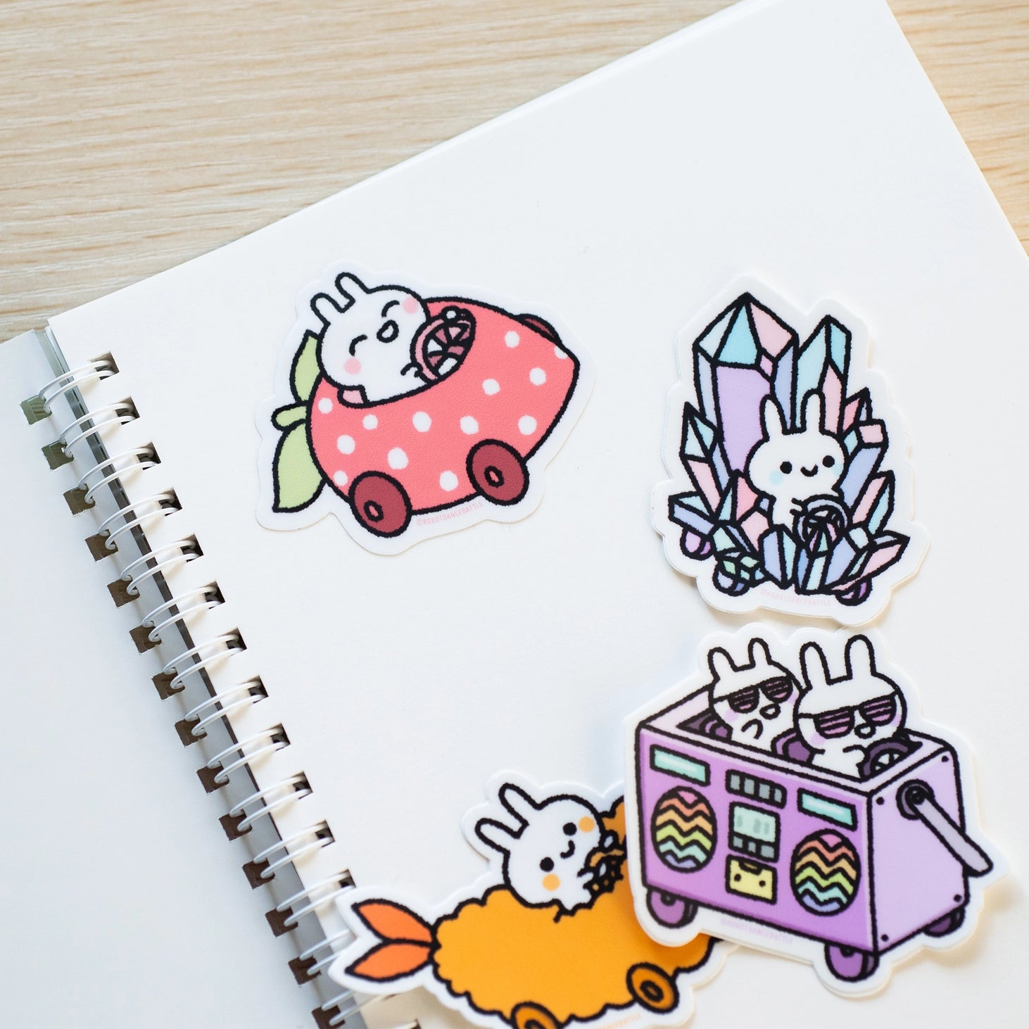 Bunny Cars Sticker Storage Book for Kids - Organize & Protect Your Sticker Collection - Perfect for Travel, Scrapbooking & School Activities