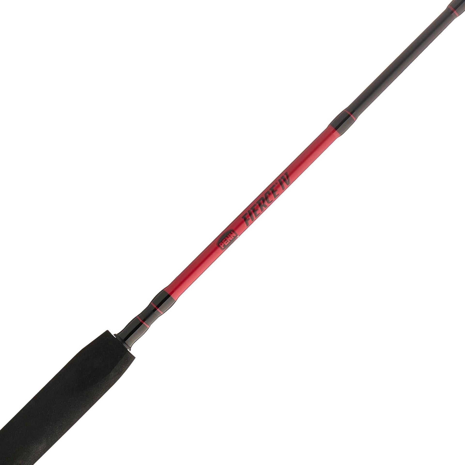 Fierce® IV Spinning Rod and Reel Combo - Premium Fishing Gear for Saltwater and Freshwater Anglers | Perfect for Bass, Trout, and Offshore Fishing Adventures