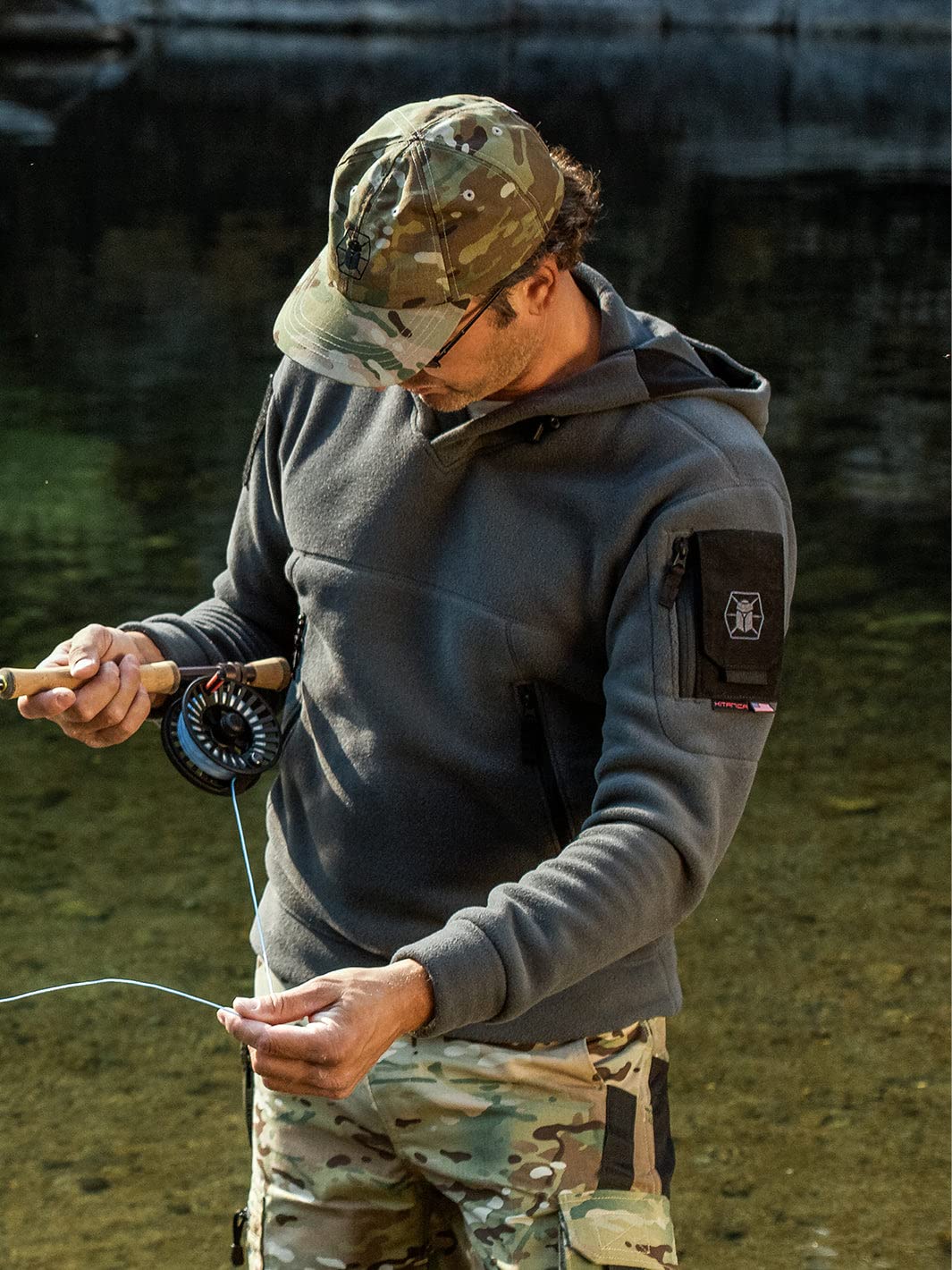 401-WLG-3XL-REG American Hoodie - Wolf Grey - 3XLarge - Regular | Premium Cotton Pullover Hooded Sweatshirt for Men | Perfect for Casual Wear, Gym & Outdoor Activities