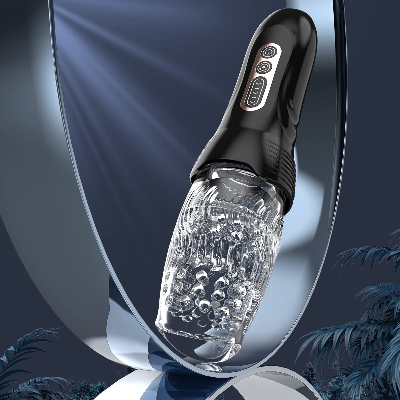 Electric Male Masturbator with 5 Thrusting & Rotating & 10 Vibration Modes - Automatic Pocket Pussy for Men | Rechargeable Adult Sex Toy for Solo Play, Couples & Discreet Pleasure at Home or Travel
