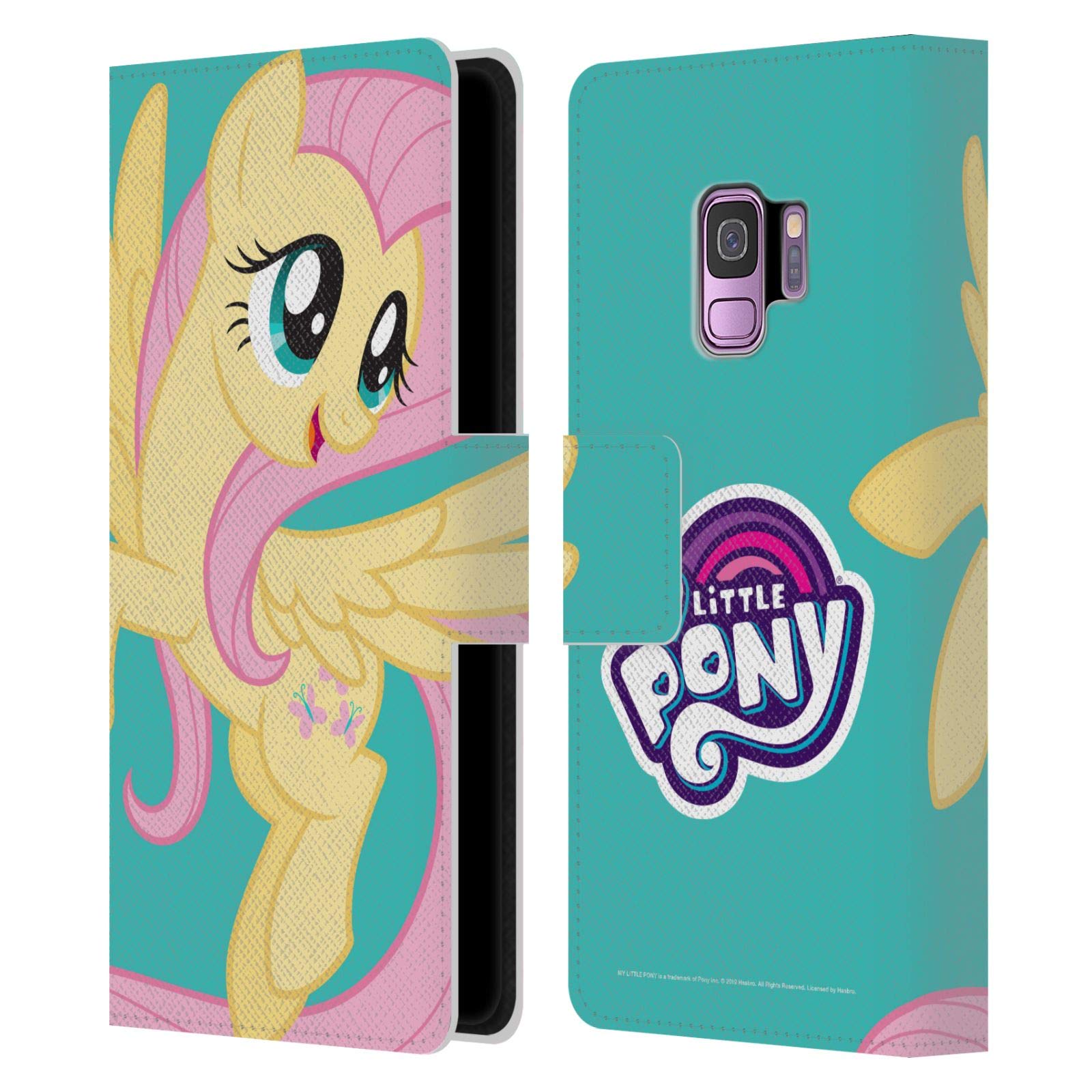Officially Licensed My Little Pony Fluttershy Leather Wallet Case for Samsung Galaxy S9 - Premium Book Style Phone Cover with Character Art - Perfect for Kids, Collectors & MLP Fans