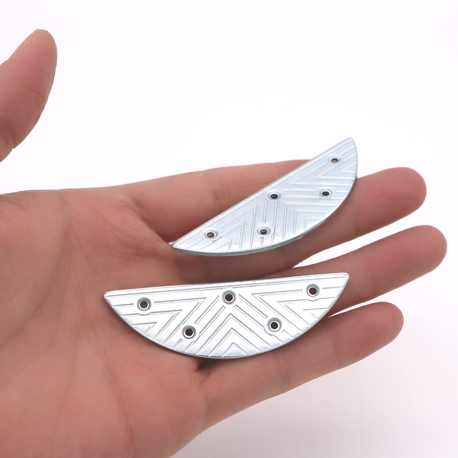 3 Pairs Metal Heel Plates & Sole Repair Kit with Screw Nails - Shoe Heel Taps Tips for Boots, Dress Shoes & High Heels - Prevent Slippery & Extend Shoe Life