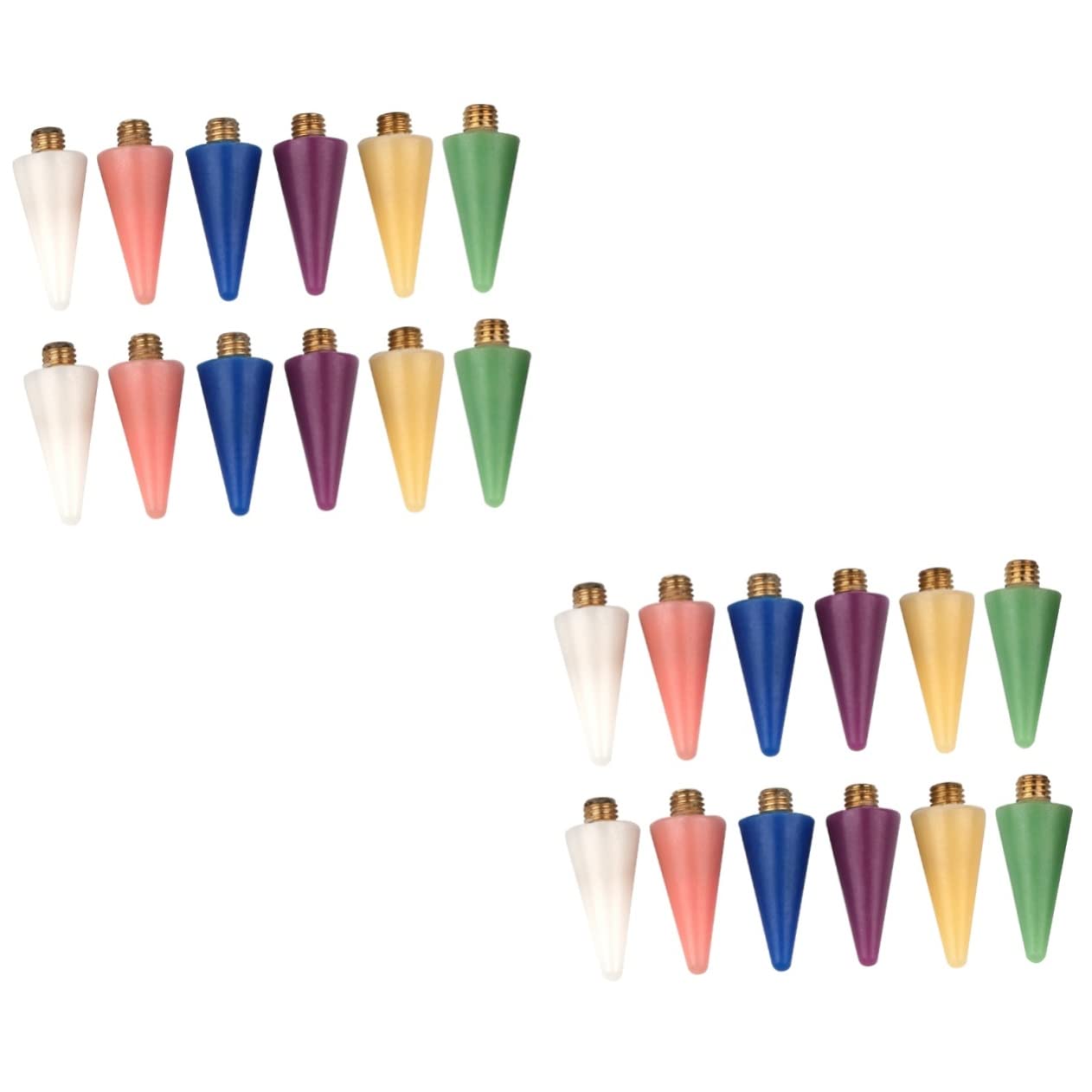 Beavorty 2 Sets Nail Wax Replacement Tips - 12pcs (6 Colors) for Nail Art Pen, Wax Head & Jewelry Picker | DIY Nail Decor Tool | Salon & Home Manicure Accessories | Time-Saving Nail Art Supplies for Professional & Beginners