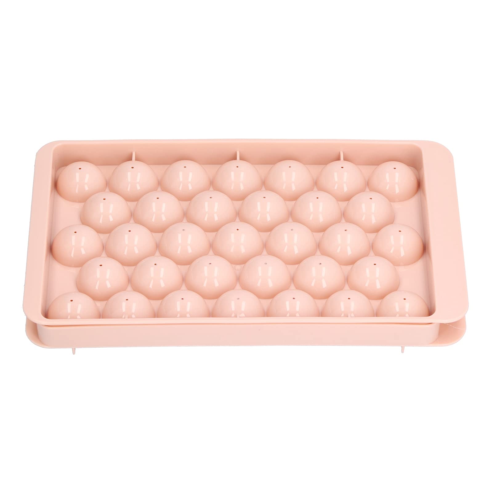 2-Pack Silicone Ice Cube Trays with Lid - 33 Grids Round & Square Ice Molds for DIY Cocktails, Iced Coffee & Beverages - Perfect for Home Bars, Parties & Kitchen Use