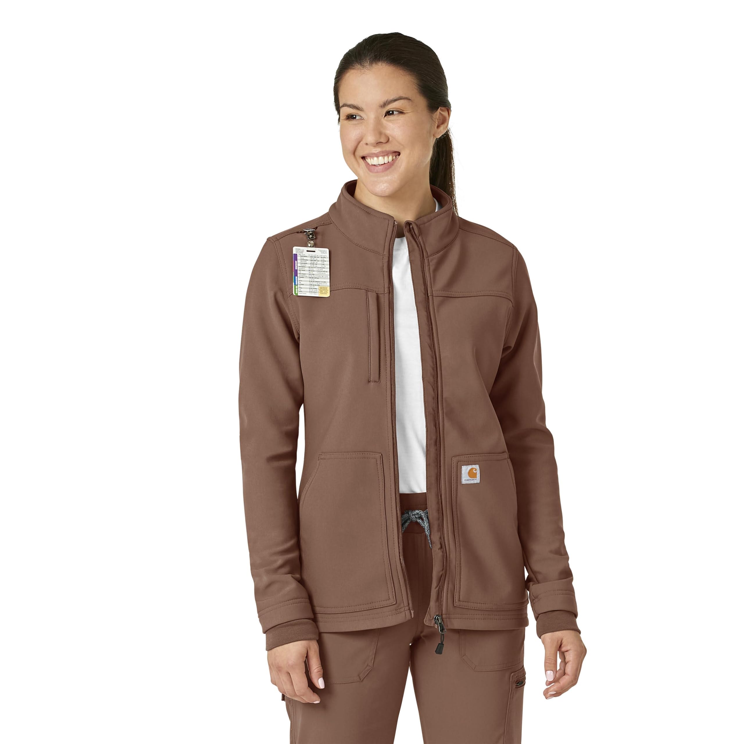 Carhartt Women's Rugged Flex Bonded Fleece Jacket - Warm Winter Workwear for Outdoor Activities, Hiking & Construction Jobs