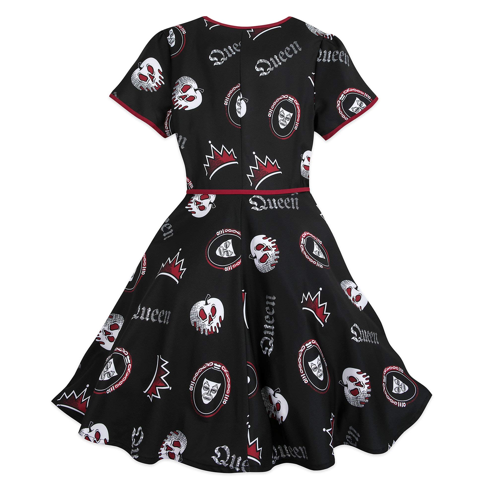 Disney Evil Queen Wrap Dress - Women's Black Gothic Dress for Cosplay & Halloween