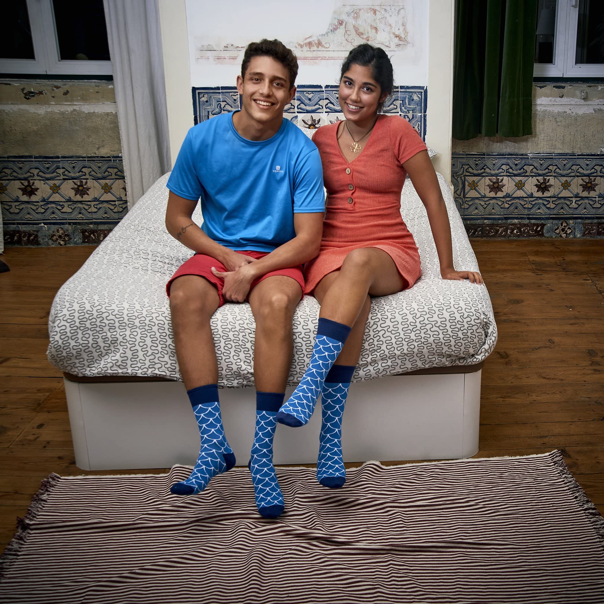 Coddies Fish Socks for Men & Women - Funny Fishing Novelty Socks with Realistic Fish Design - Perfect Crazy Socks Gift for Anglers, Fishermen & Outdoor Lovers - Great for Fishing Trips, Camping & Outdoor Adventures