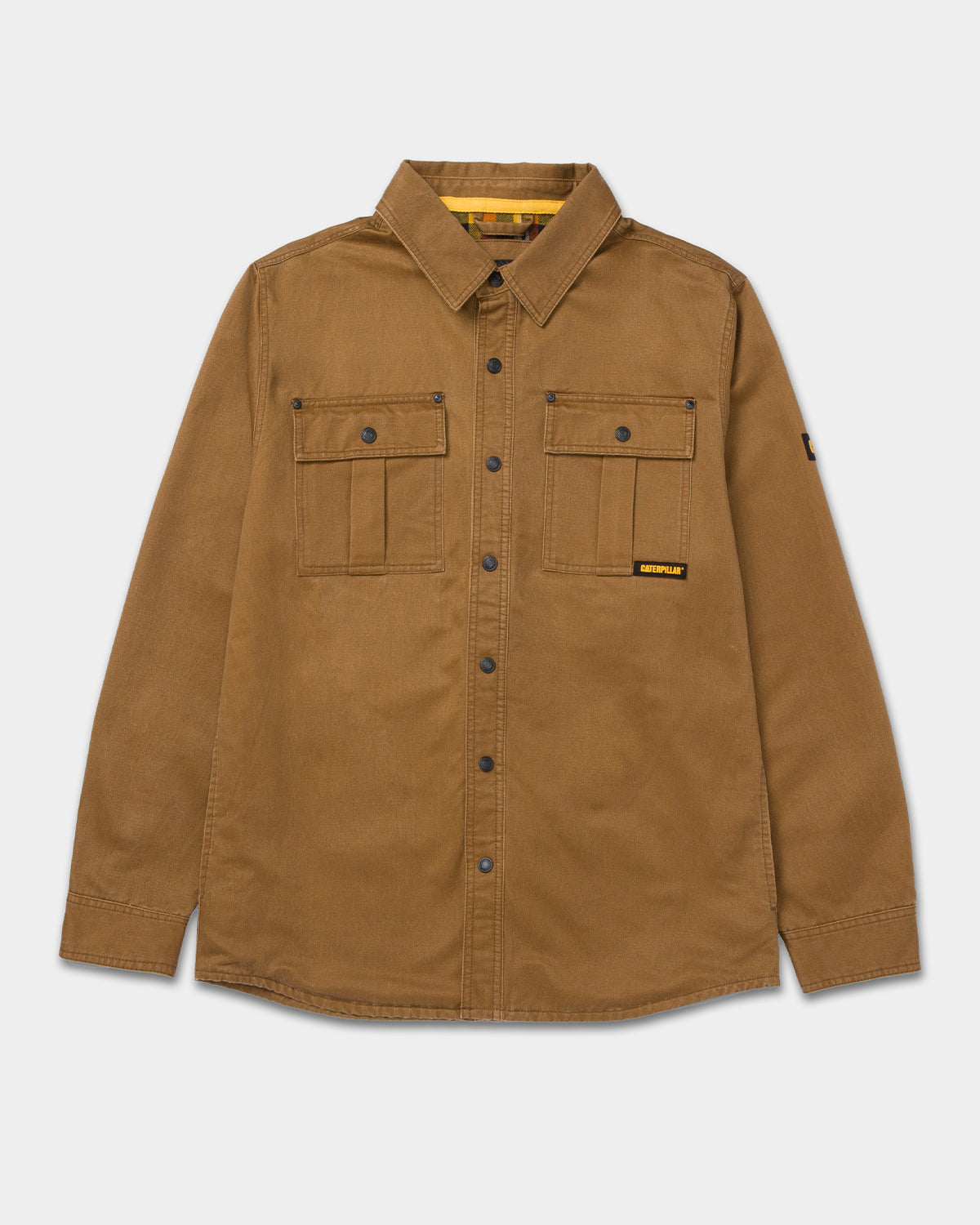Men's Waxed Cotton Shirt Jacket - Water-Resistant Outdoor Workwear for Hiking, Camping & Casual Wear