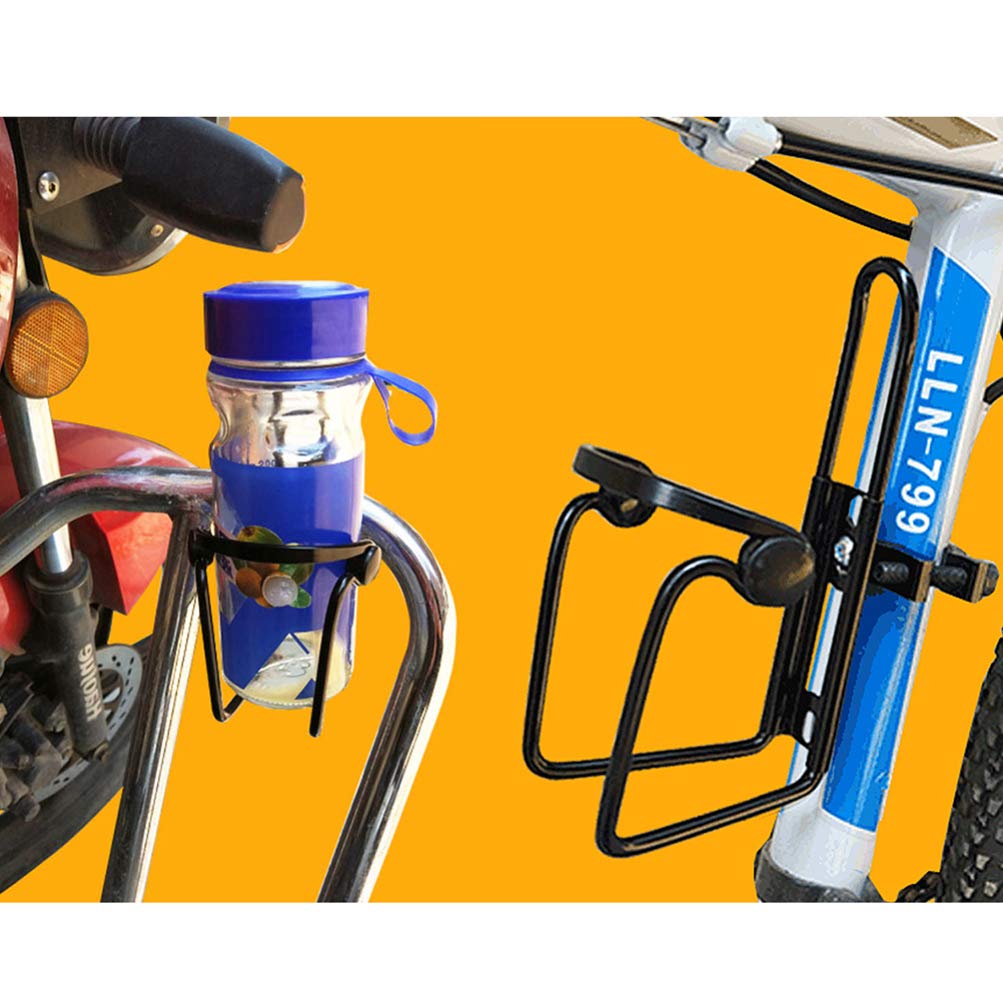 Wakauto 2-Pack Carbon Fiber Water Bottle Holder - Universal Bike & Motorcycle Mount, Stroller & Cycling Bottle Cage - Perfect for Road Bikes, Mountain Bikes & Outdoor Activities