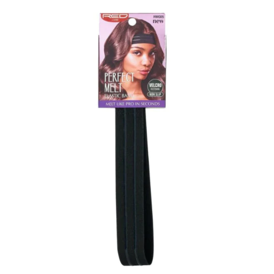 RED BY KISS PERFECT MELT ELASTIC BAND - Stretchable Hair Band for Women, No Crease Hair Tie for Ponytails & Braids - Perfect for Workouts, Yoga, and Everyday Use