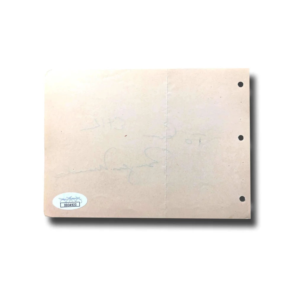 Burgess Meredith Hand Signed Album Page Cut - JSA COA Authenticated Autograph - Actor from Batman TV Series - Perfect for Collectors, Fans, and Memorabilia Displays