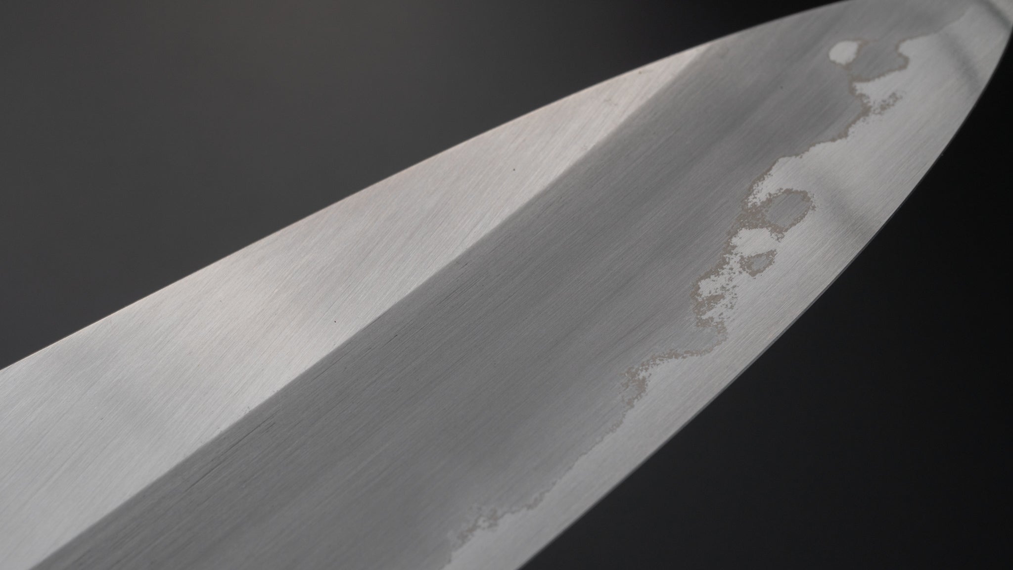 Hitohira Togashi Blue #1 Stainless Clad Migaki Gyuto 240mm Japanese Chef Knife with Taihei Makassar Ebony Handle - Perfect for Sushi, Meat Cutting & Professional Kitchen Use