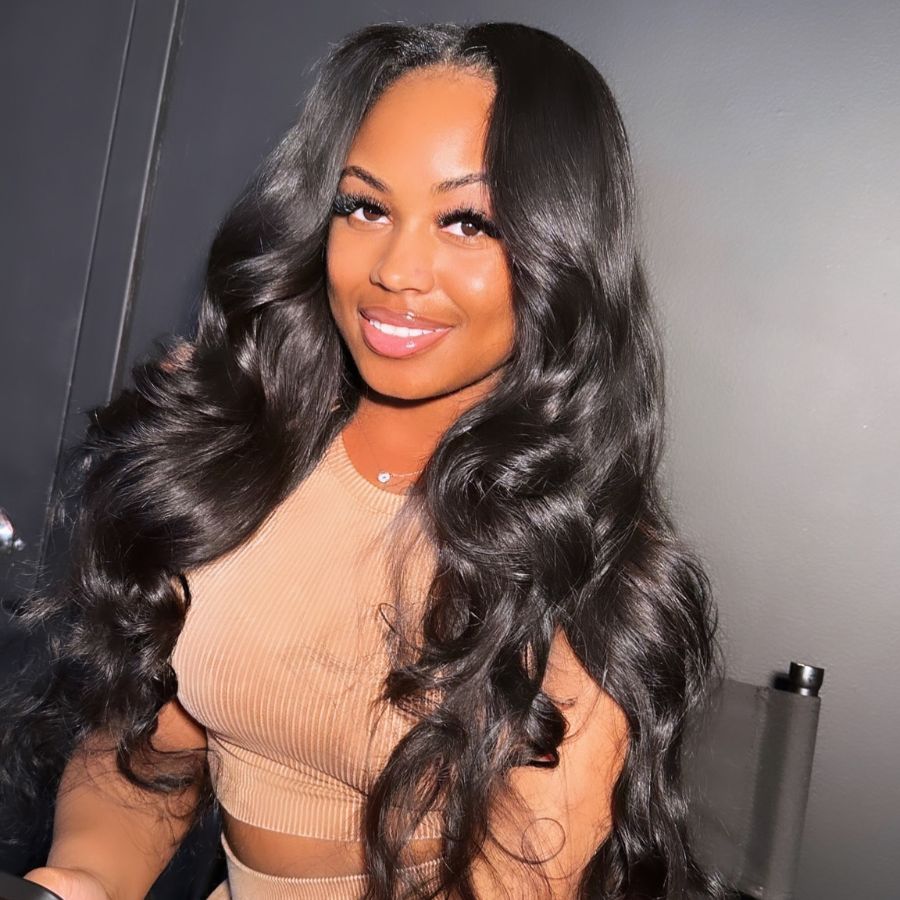 WOWANGEL V Part Wigs for Black Women - Body Wave Human Hair Wigs - Glueless U Part Wigs for Beginners - Easy to Wear & Style - Perfect for Daily Wear, Parties, and Special Occasions