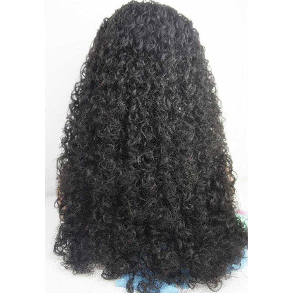 Brazilian Virgin Human Hair Full Lace Wig for Black Women - 12 Inch Natural Black Curly Human Hair Wig with Baby Hair | Perfect for Daily Wear, Special Occasions & Protective Styling
