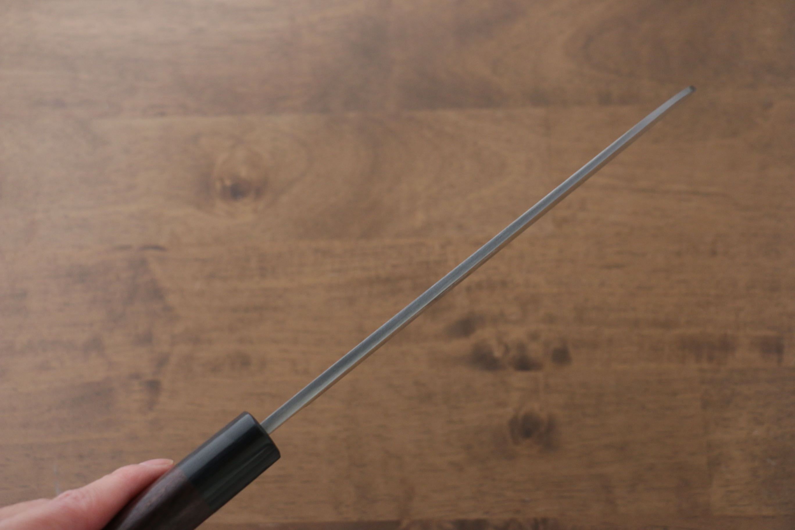 Premium Jikko White Steel No.2 Kamagata Usuba 210mm Japanese Chef Knife with Ebony Handle - Perfect for Sushi, Vegetables & Precision Cutting