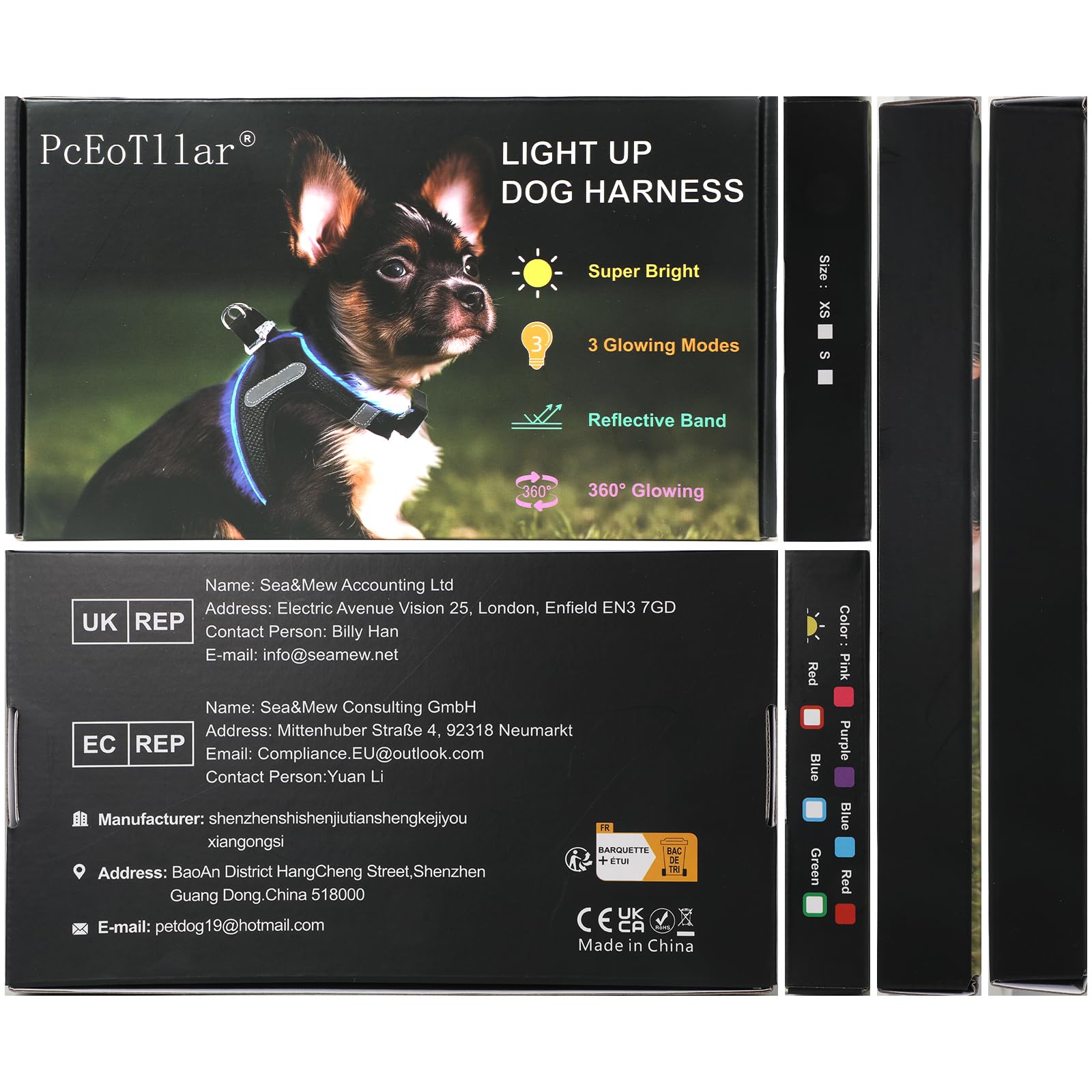 LED Dog Harness with Flashing Lights - Rechargeable No-Pull Reflective Vest for Small & Medium Dogs - Night Walking Safety Gear for Puppies (Pink, Small) - Perfect for Evening Walks, Jogging & Outdoor Adventures