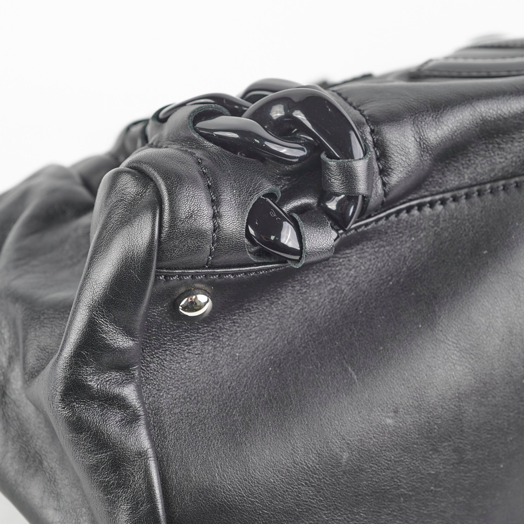 Chanel Black Resin Modern Chain Tote Bag - Luxury Designer Handbag for Women, Perfect for Work, Travel & Evening Events