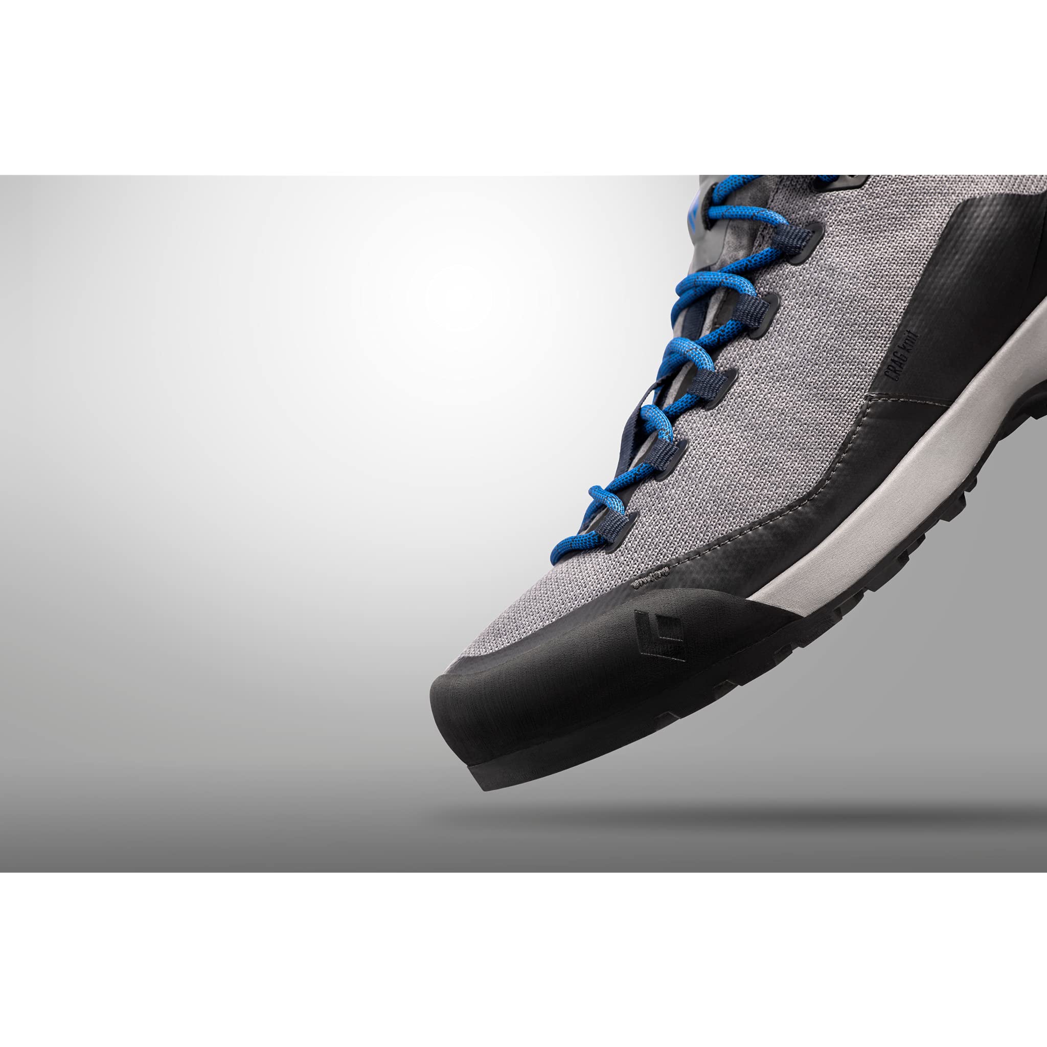 BLACK DIAMOND Mission Lt M'S Approach Shoes - Nickel-Ultra Blue - Size 12.5 - Perfect for Rock Climbing and Hiking Adventures