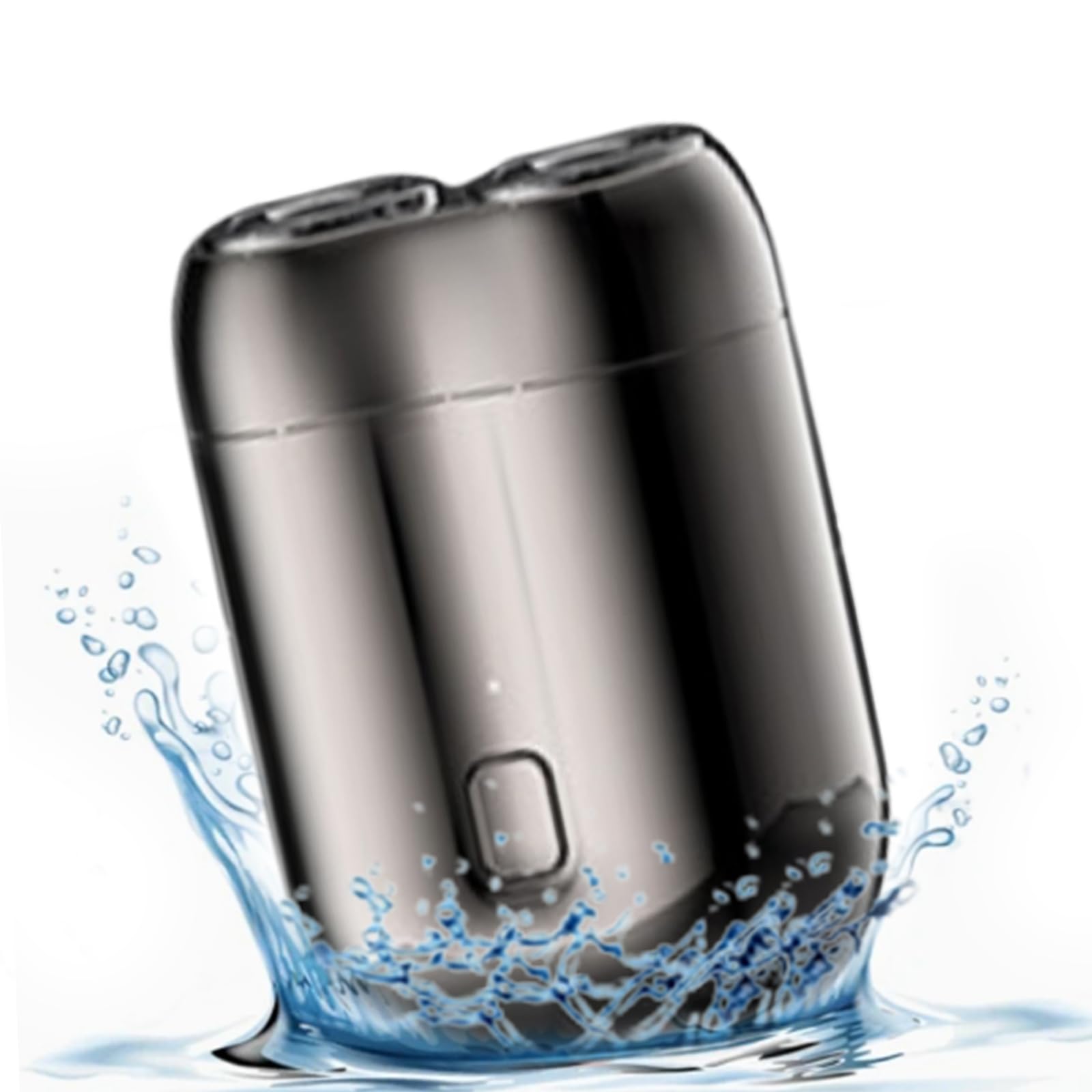 New Mini Dual-Head Electric Shaver for Men & Women - Portable Travel Shaver with USB Charging, Grey | Perfect for Travel, Gym & On-the-Go Grooming
