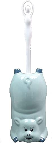 Funny Toilet Brush and Holder Set - 4 Color Toilet Bowl Cleaning Brush for Bathroom, Blue | Durable, Hygienic & Easy to Clean | Perfect for Home, Apartment, RV & Office Use