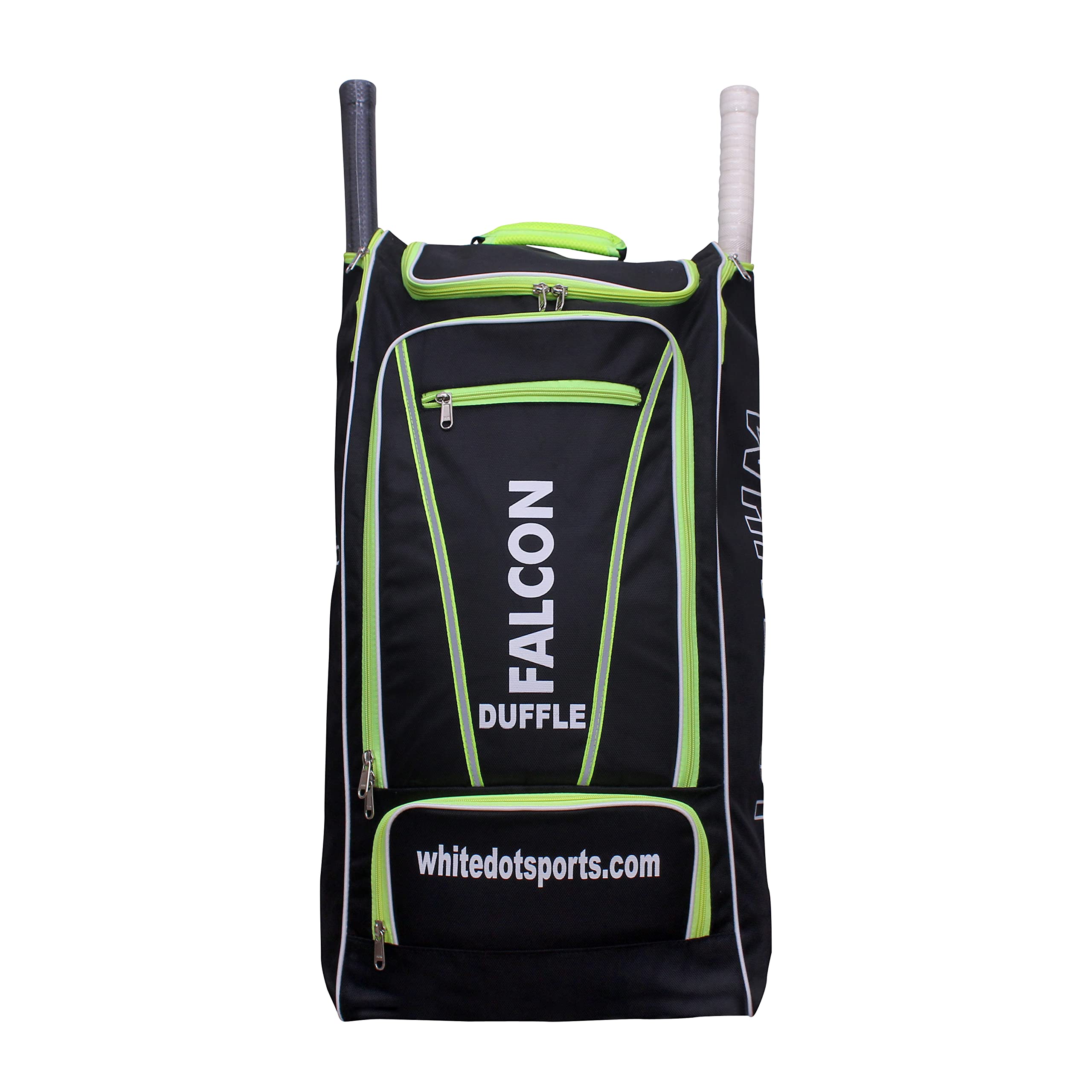 Falcon 1.0 Duffle Backpack Cricket Kit Bag - Large Sports Equipment Storage for Cricket Gear - Perfect for Training, Matches & Travel (Black)