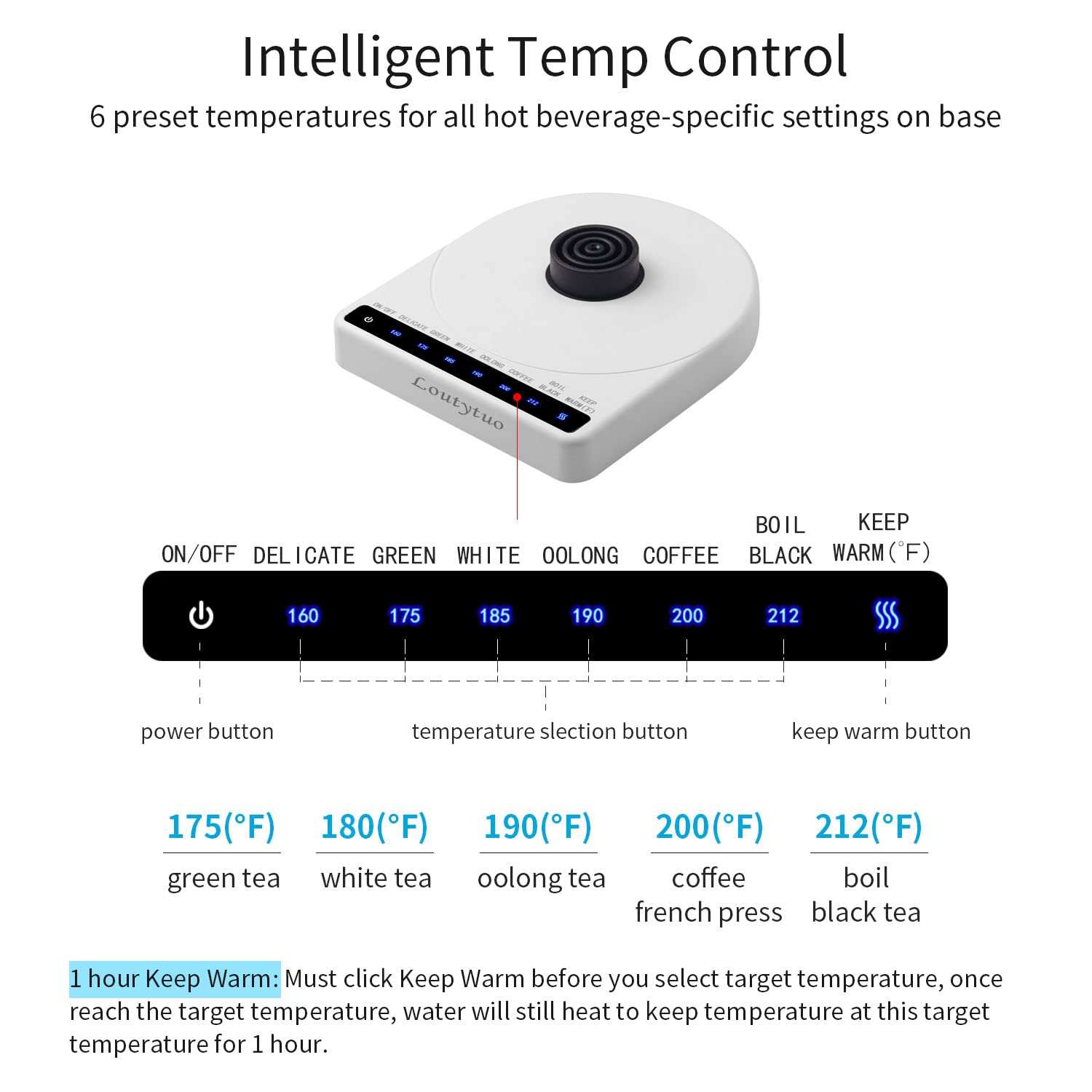 Ultra-Thin Food Grade Silicone Travel Foldable Electric Kettle - 555ML, Variable Temperature Control, Dual Voltage (110V-220V), Auto Shutoff, Boil-Dry Protection & Keep Warm - Perfect for Camping, Dorm Rooms, Office & International Travel (US Plug)