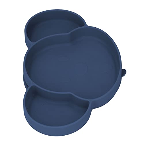 Non-Slip Baby Suction Plate with 3 Divider Sections - BPA-Free Toddler Feeding Dish for Mess-Free Meals | Perfect for High Chairs, Travel & Self-Feeding Practice