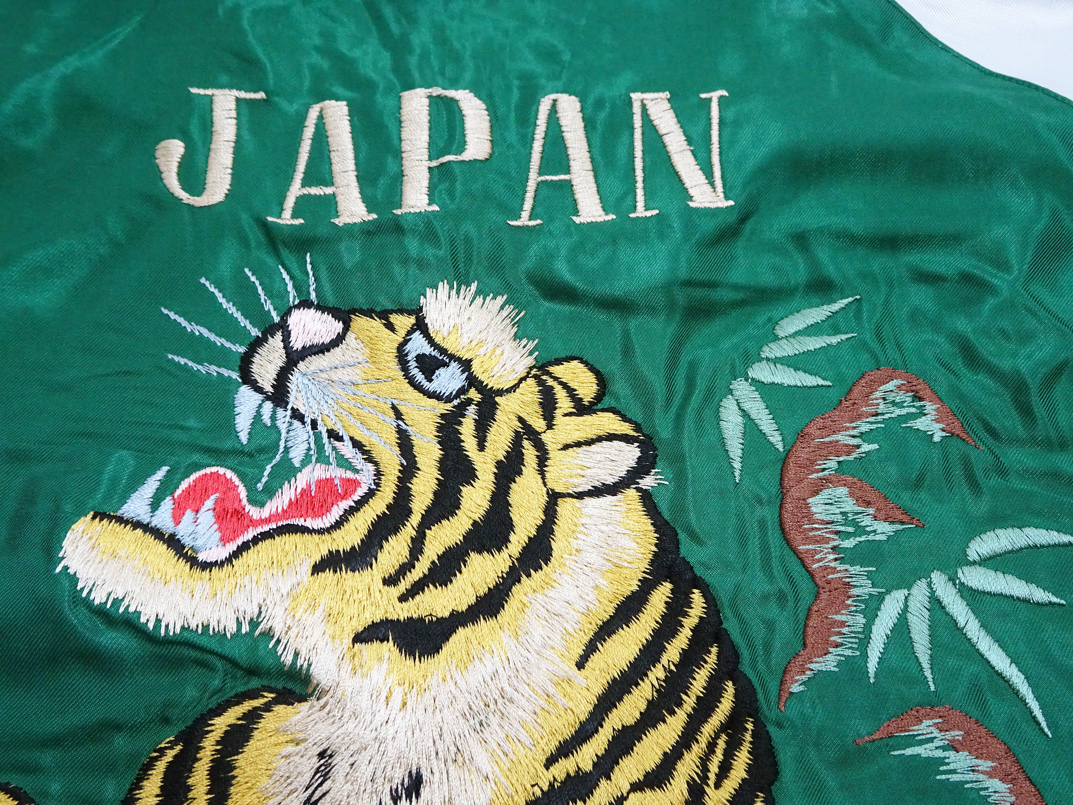 Men's Japanese Souvenir Jacket - Roaring Tiger & Japan Map Embroidery | Vintage Sukajan Bomber Jacket | Streetwear Fashion for Urban Style & Casual Outfits