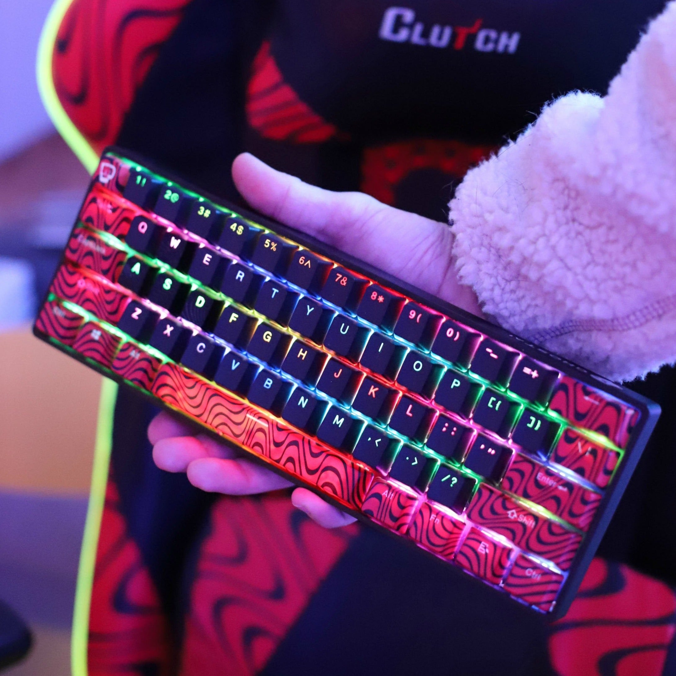 Pewdiepie A1 Wireless Keyboard - Ultra-Thin Aluminum Case Mechanical Gaming Keyboard for PC, Mac, Laptop - Perfect for Gaming, Office Work & Typing