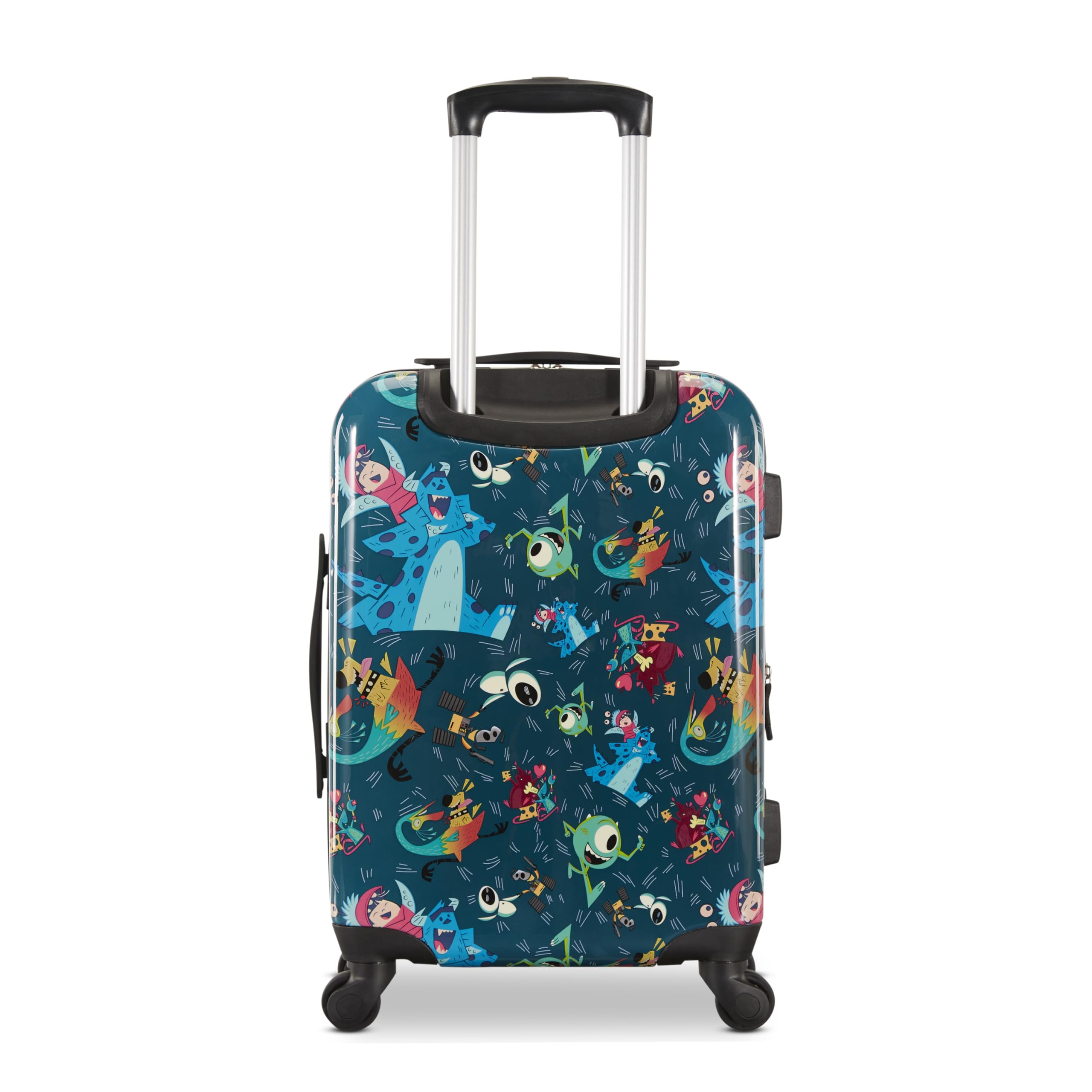 American Tourister Pixar Mashup Kids Carry-On Luggage - Expandable Hardside Suitcase with 360° Spinner Wheels for Travel, School Trips & Family Vacations