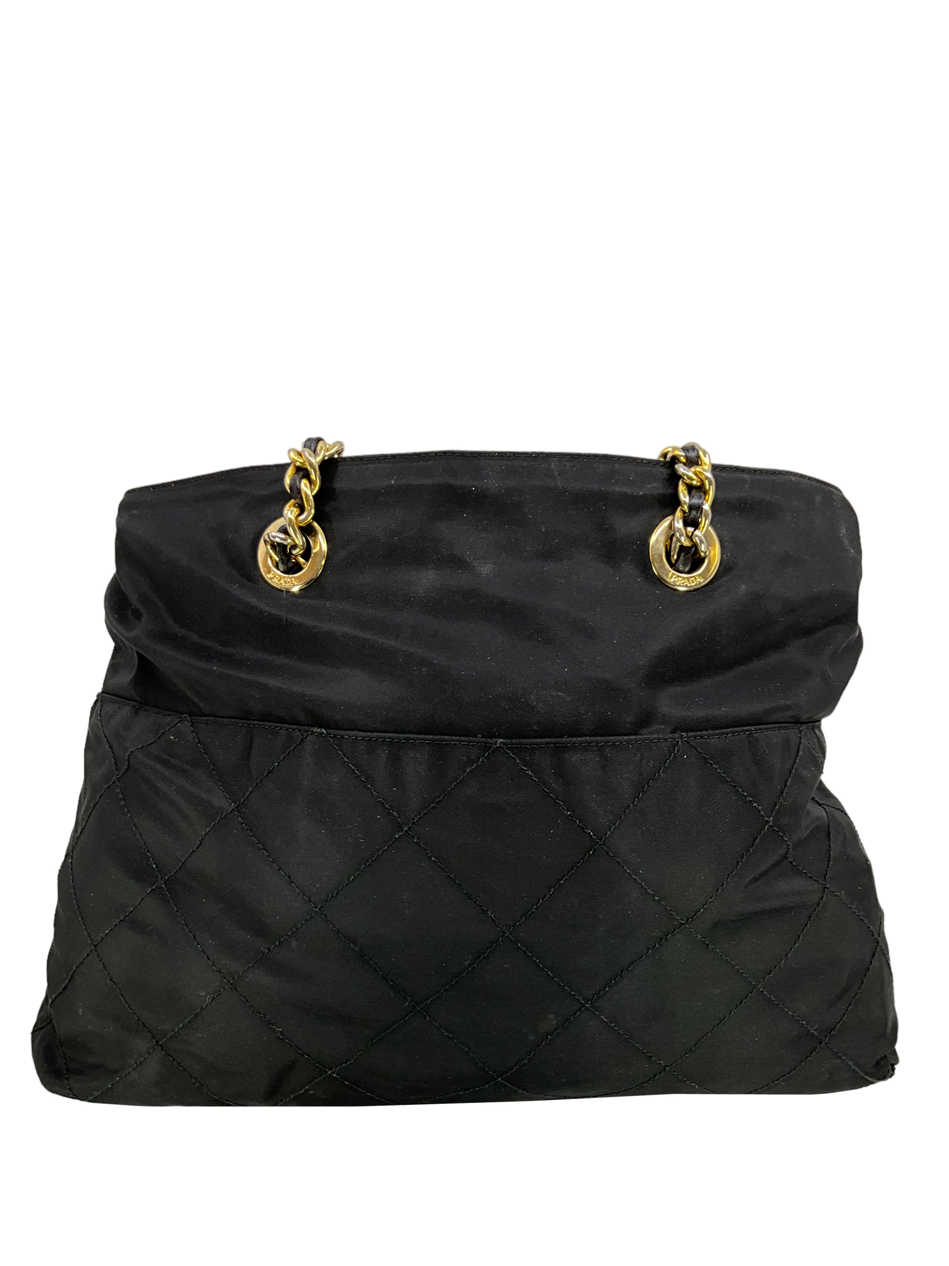 Prada Tessuto Nylon Large Tote Bag for Women - Stylish Designer Handbag with Spacious Compartment | Perfect for Work, Travel & Everyday Use