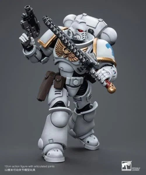 JOYTOY Warhammer 40k Space Marines White Consuls Intercessors Action Figures - 6.5