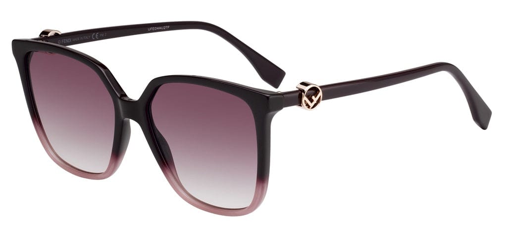 FENDI FF 0318/S 8CQ 5717 Sunglasses for Women - Luxury Designer Shades with UV Protection - Perfect for Beach, Driving & Outdoor Activities