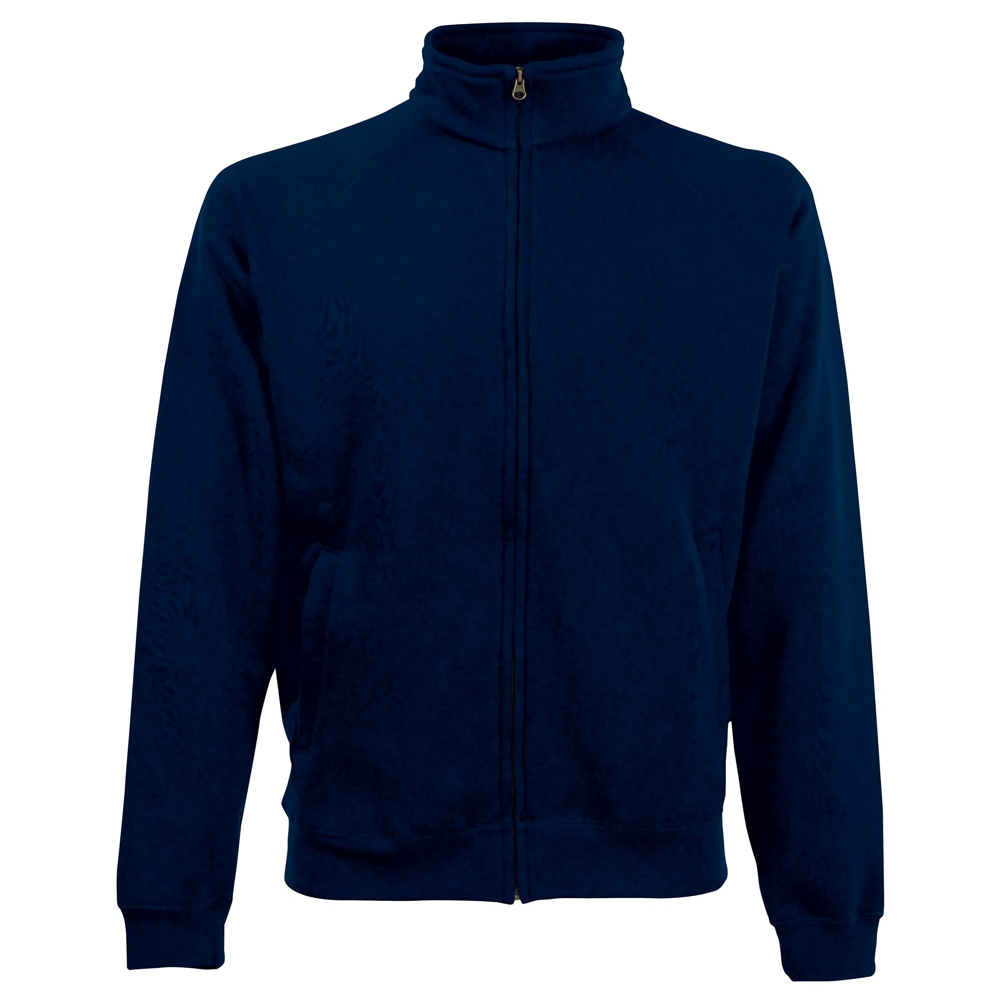 Fruit of the Loom Men's Fleece-Lined Sweat Jacket - Lightweight Hooded Pullover for Gym, Running & Outdoor Activities | Machine Washable Cotton Blend
