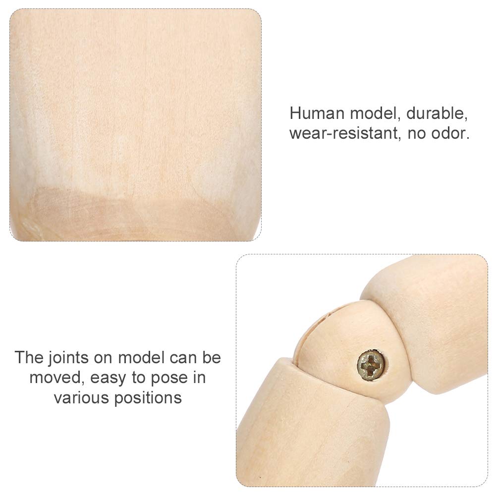 Wooden Artist Mannequin - Flexible Poseable Human Figure Model with Stand for Drawing, Sketching & Art | Perfect for Artists, Students & Home Decor