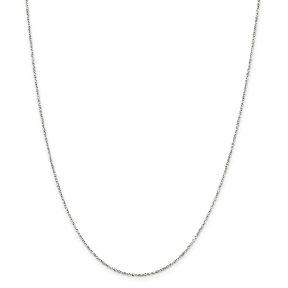 Sterling Silver Cable Chain Necklace 1.1mm - Elegant Jewelry for Daily Wear