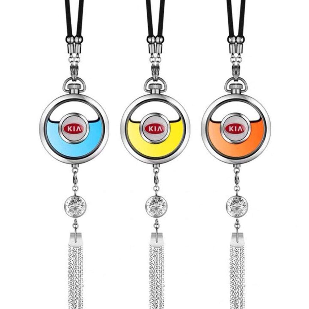 Yestar Car Rearview Mirror Perfume Pendant - Premium Automotive Air Freshener with Custom Car Logo - Elegant Car Air Freshener Container with Gift Box - Perfect for Sedans, SUVs & Road Trips